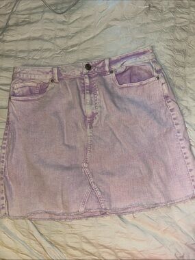 Gianni Bini Purple Mini Skirt size XL